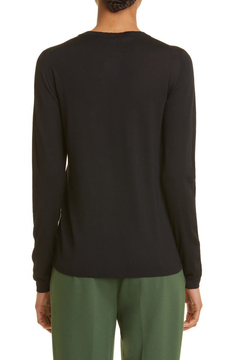 Max Mara Pesco Virgin Wool Crewneck Sweater, Alternate, color, 