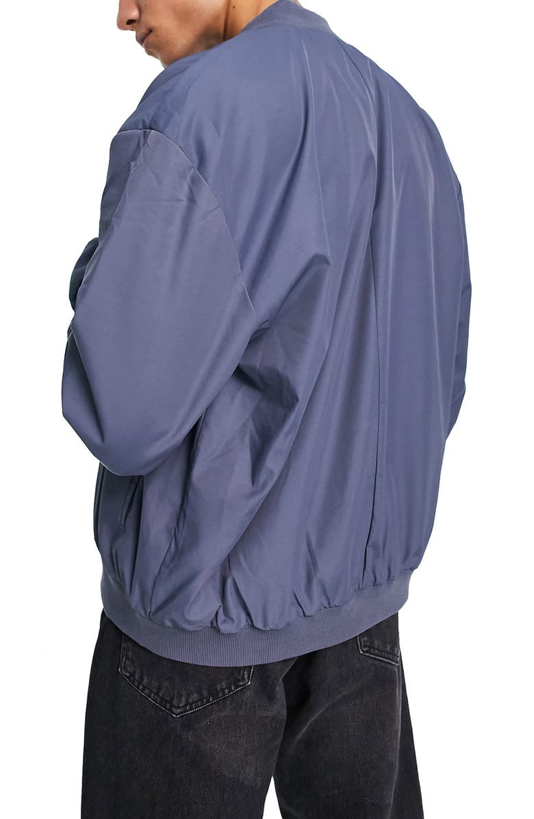 ASOS DESIGN Oversize Bomber Jacket, Alternate, color,