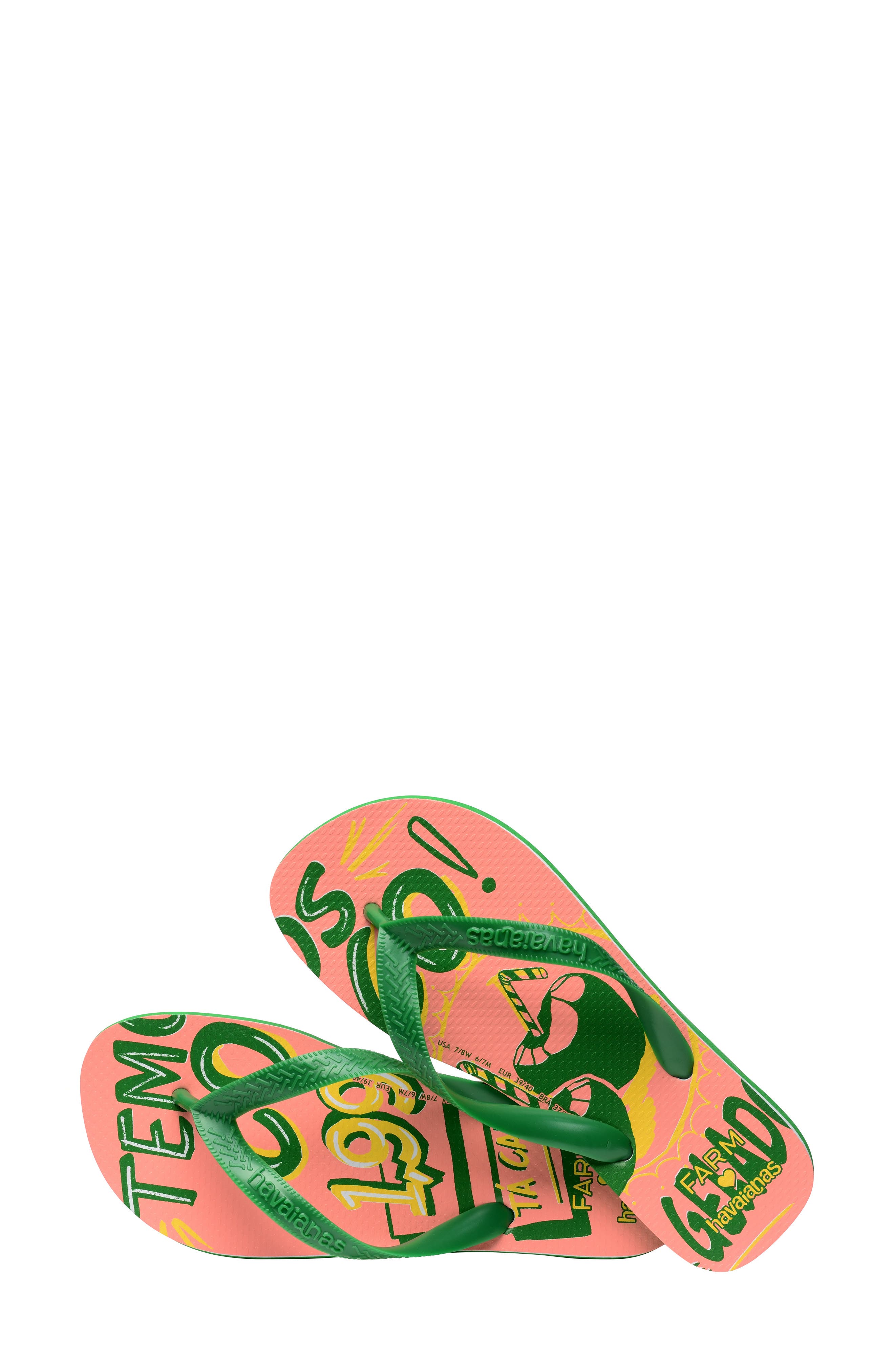 Havaianas x FARM Rio Flip Flop, Alternate, color, 
