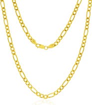 SIMONA 14k Gold Fill Figaro Chain Necklace