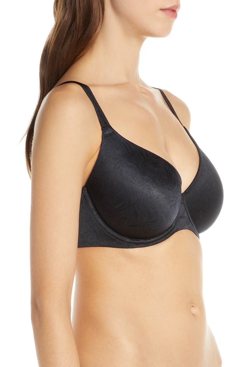 Inside Edit Underwire Contour Bra, Alternate, color, BLACK
