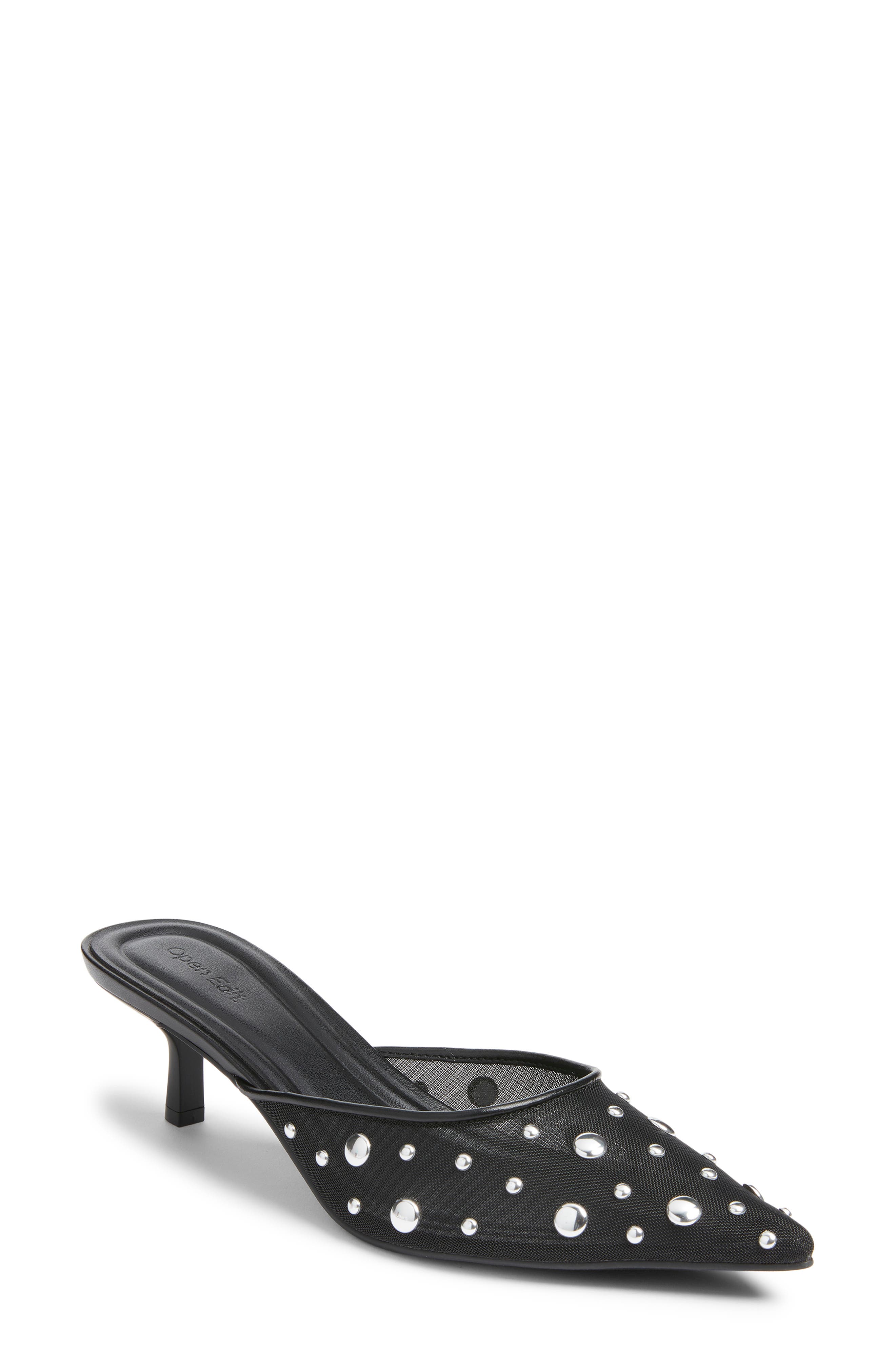 BLACK- SILVER STUD