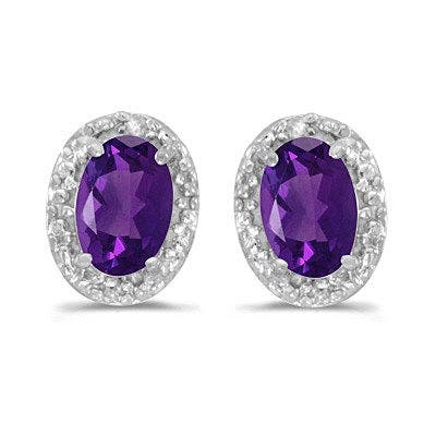 0.90ct/Amethyst/ White Gold