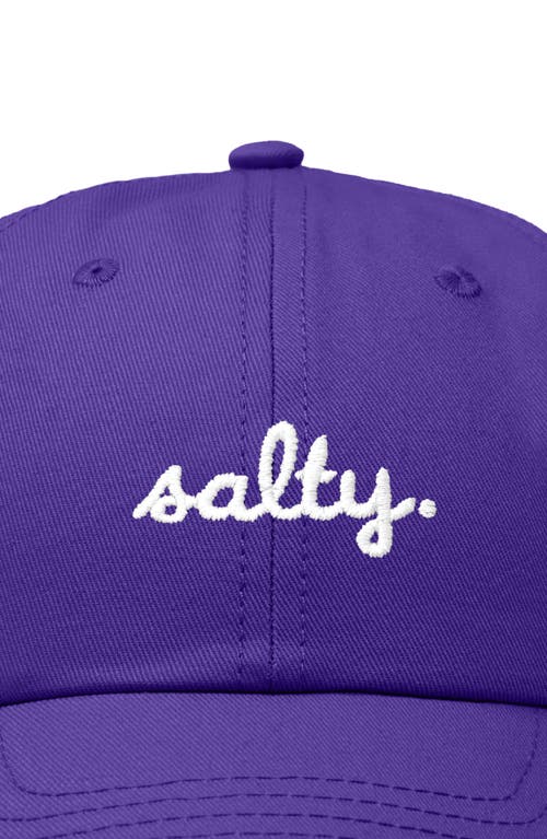 Shop Dalix Salty Embroidered Everyday Hat In Purple