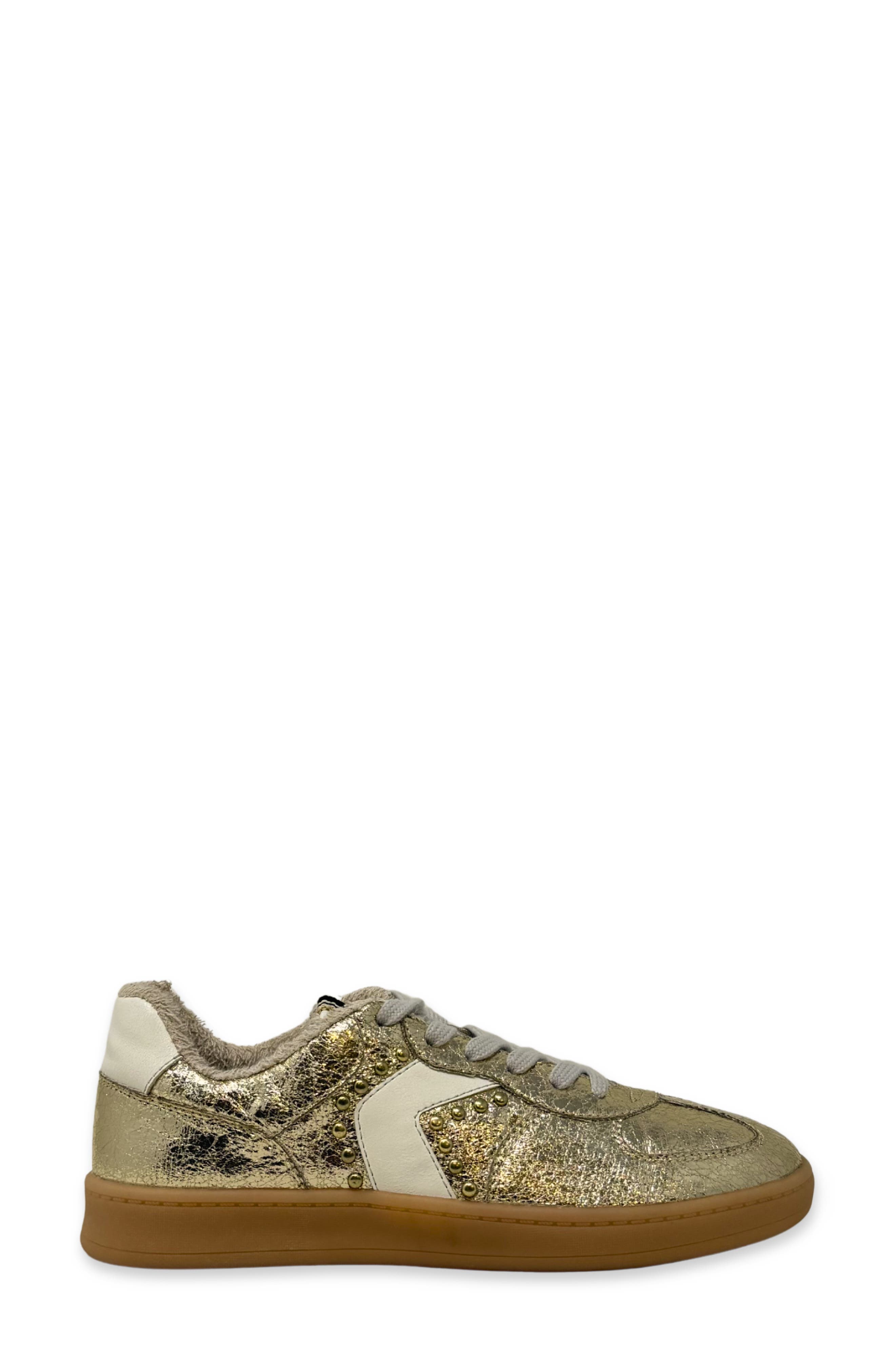 Portland Faux Leather Sneaker, Alternate, color, GOLD
