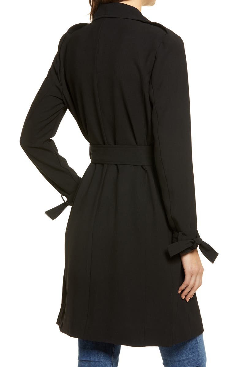 Halogen<sup>®</sup> Drape Lapel Tie Waist Topper Coat, Alternate, color, 