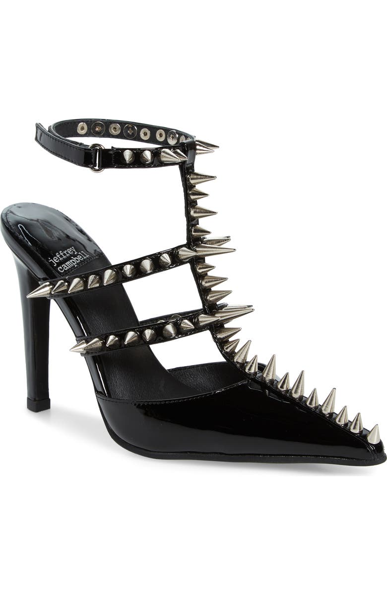 Jeffrey Campbell Step Back Spiked Pointed Toe Pump, Main, color,