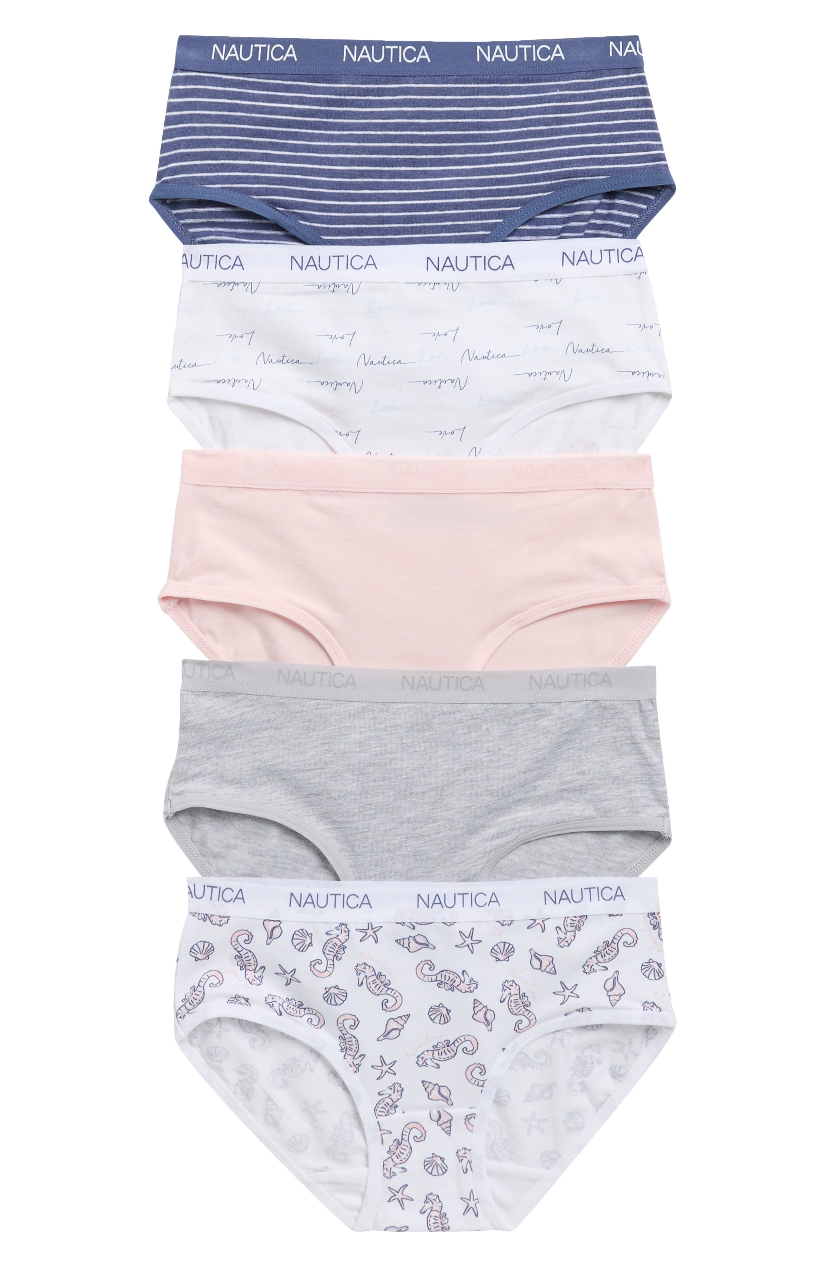 Nautica Kids' 5-Pack Stretch Cotton Briefs