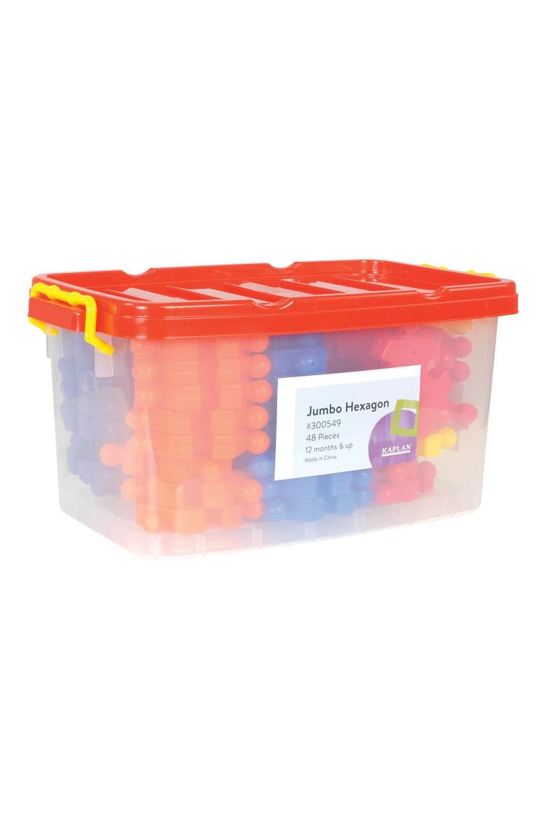 Jumbo Hexagon Manipulative Set - 48 Pieces, Alternate, color, Multicolored
