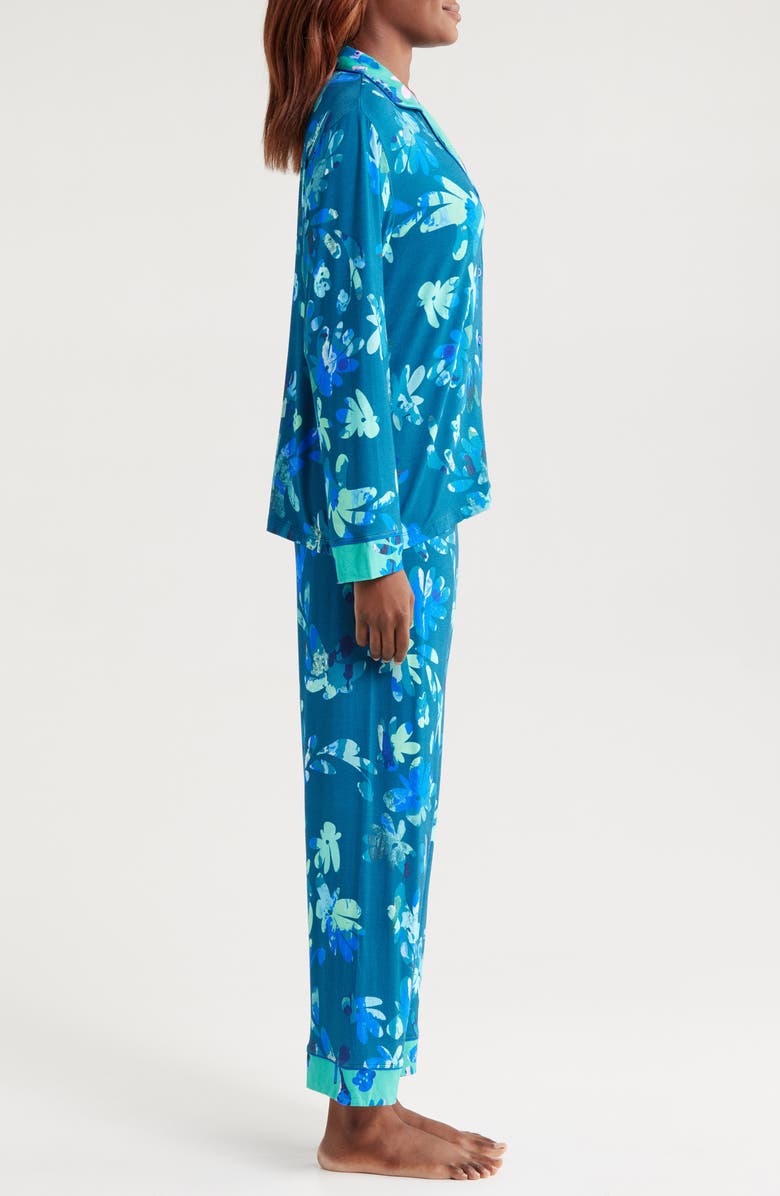 Alivia Sofia Print Pajamas, Alternate, color, Marble Floral Navy/ Jade