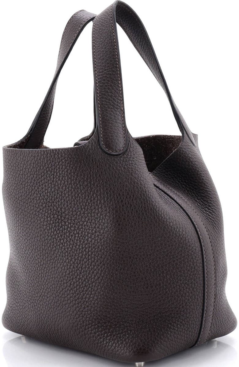 Pre-Owned Hermes Picotin Lock Bag Clemence PM, Alternate, color, Ebene