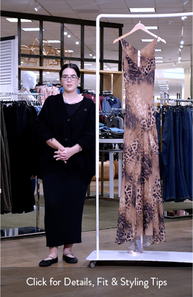 Sacha Print Georgette Gown, sales video thumbnail