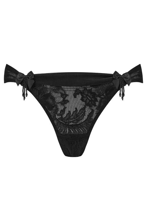 Scarlett Gasque The Dorothy Thong In Black