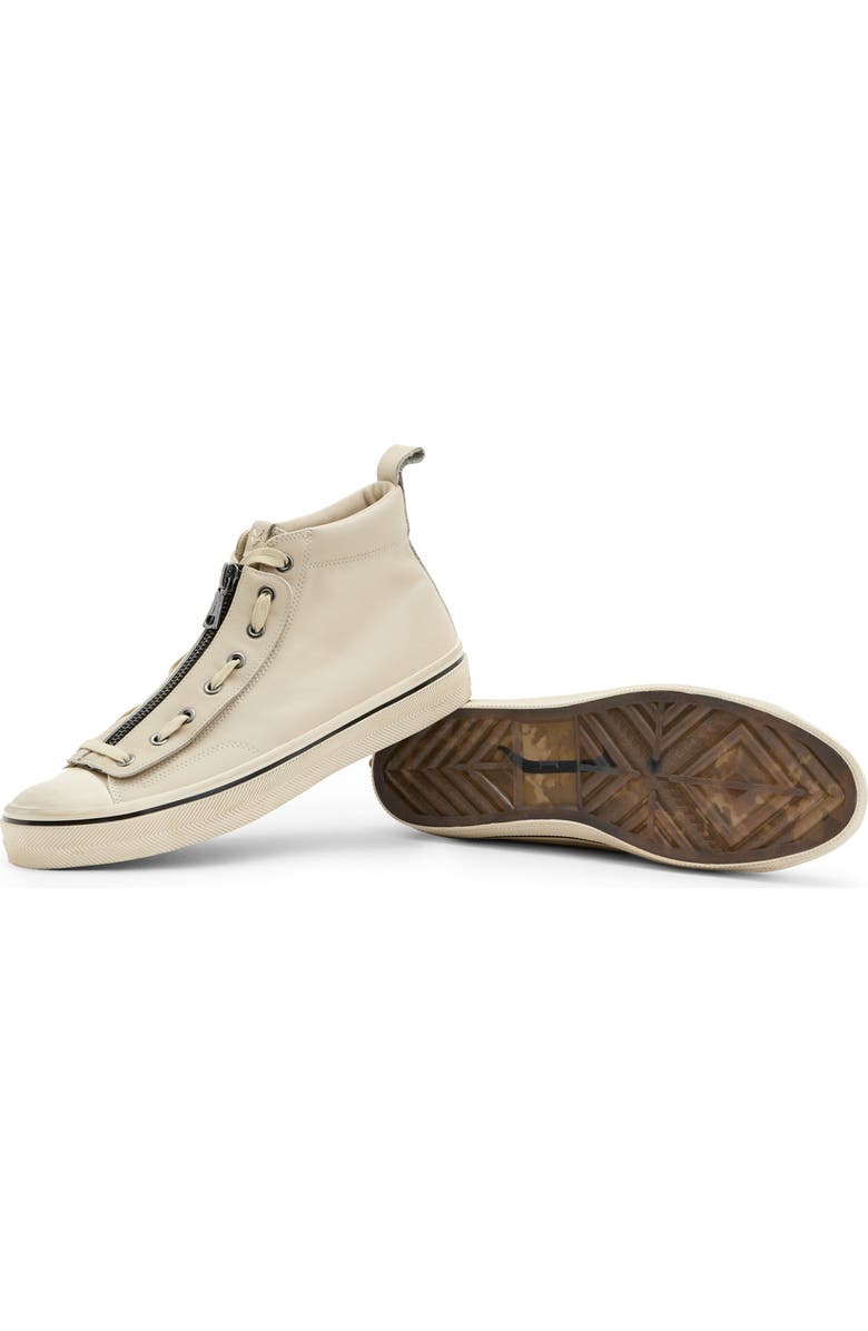 John Varvatos 315 Zip Vulcanized Mid Top Sneaker, Alternate, color,