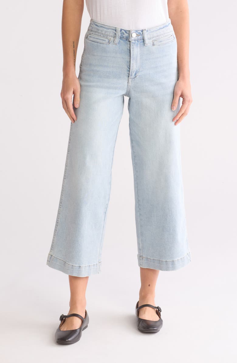 OAT NEW YORK High Waist Crop Wide Leg Jeans, Main, color,
