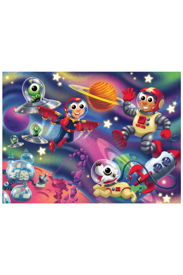 Googly Eyes Outer Space 48 Piece Puzzle, Alternate, color, Multicolor