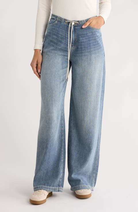 Wide Leg Denim Pants