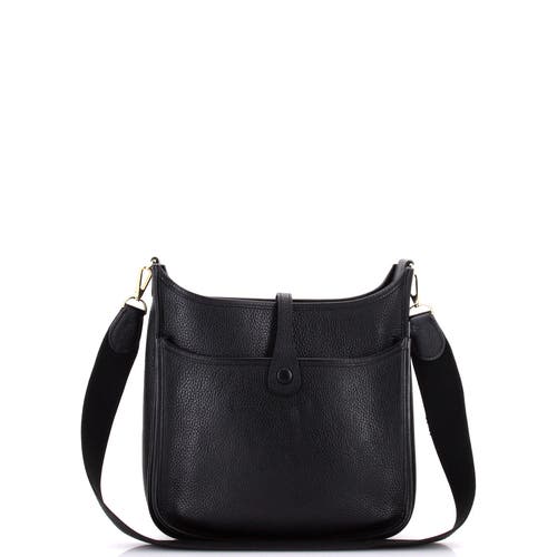Pre-owned Hermes Hermes Evelyne Bag Gen Ii Clemence Pm In Black