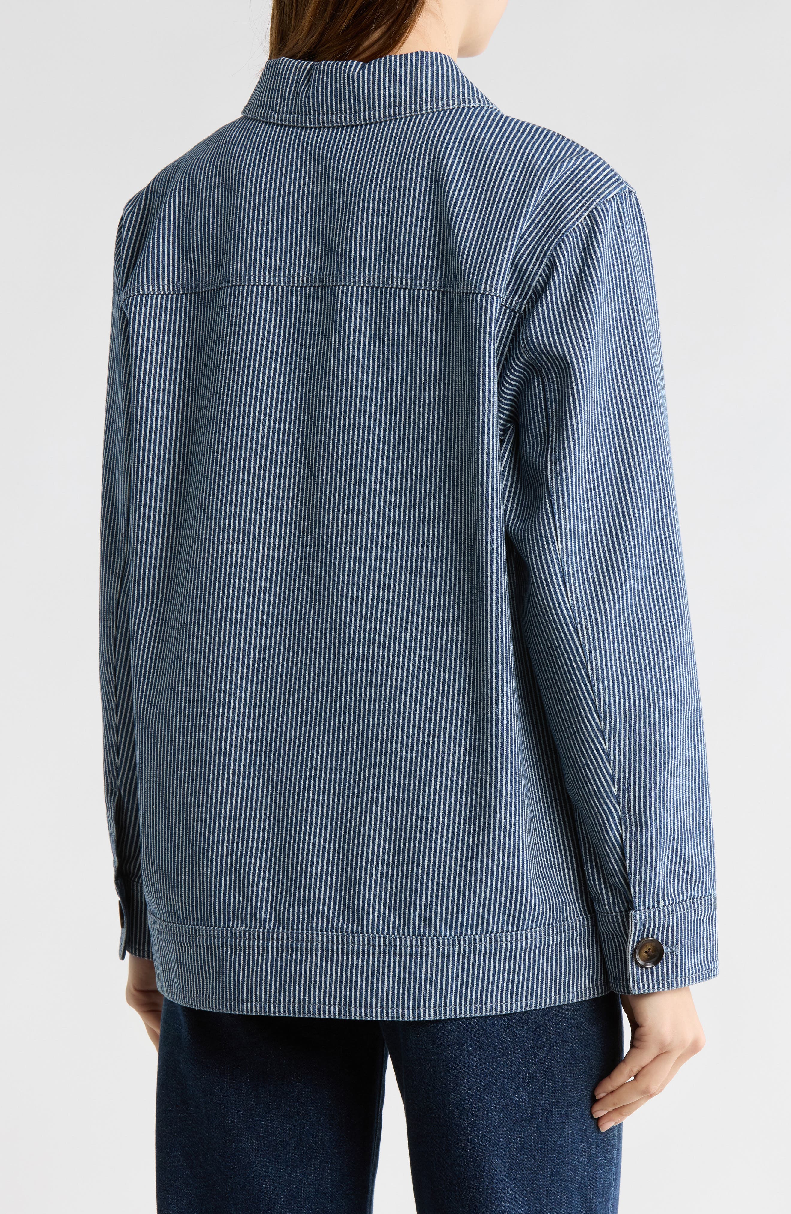 Stripe Cotton Jacket - image 2