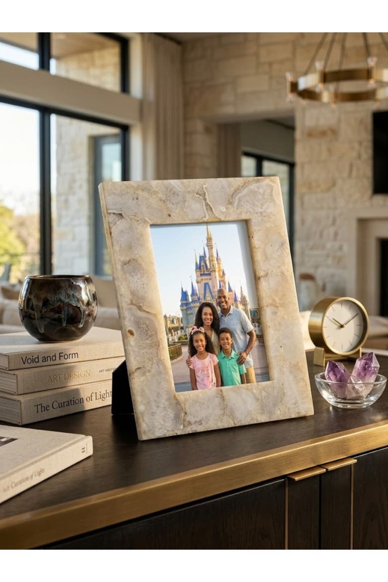 Cherish Agate Picture Frame, Alternate, color, Beige