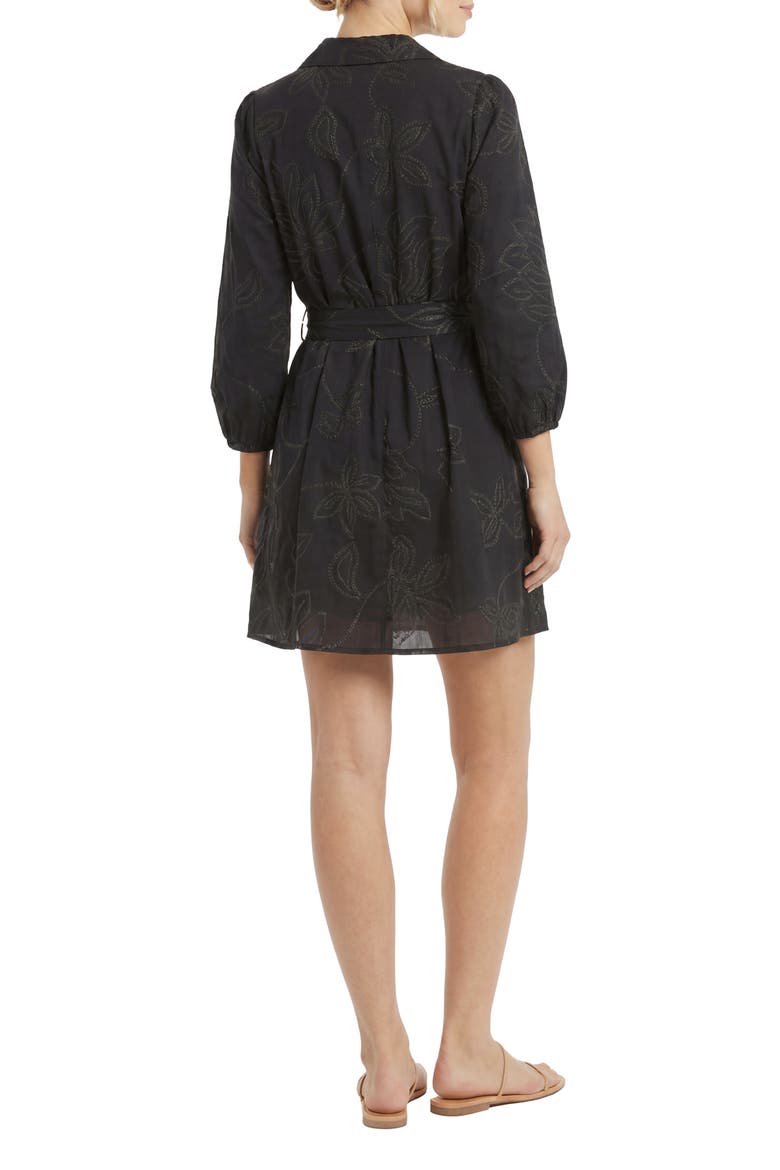 A-Line Shirtdress, Alternate, color, BLACK BLACK