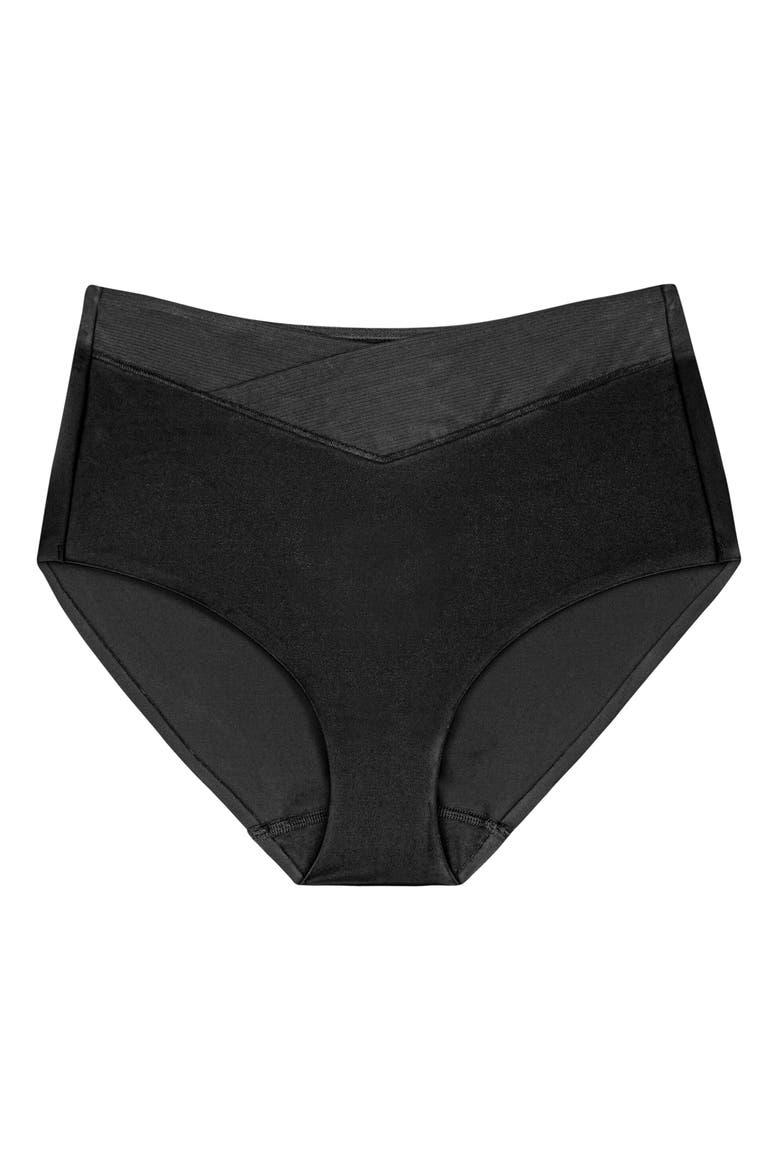 True Shape Sensation Shaping Briefs, Main, color, Black