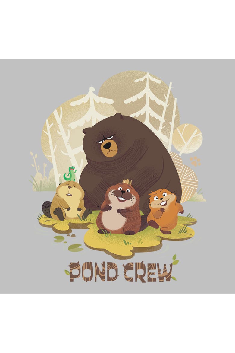 Women's Hoppers Beaver Pond Crew  Graphic T-Shirt, Alternate, color, Athletic Heather