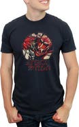 Attack on Titan Men's Attack on Titan Eren Vs. Colossal Cover  Graphic T-Shirt