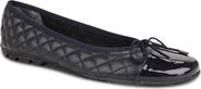 PAUL MAYER Cozy Quilted Cap Toe Ballet Flat