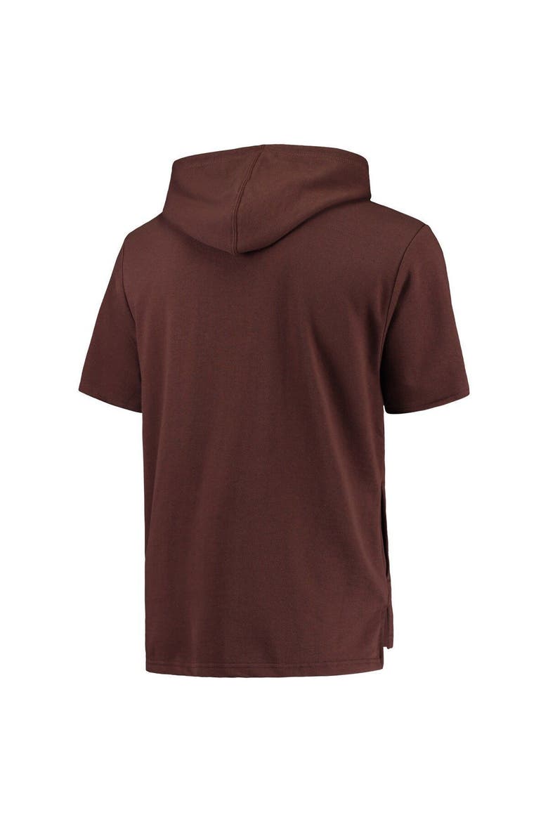 Men's Mitchell & Ness Brown Cleveland Browns Game Day Hoodie T-Shirt, Alternate, color, Brown
