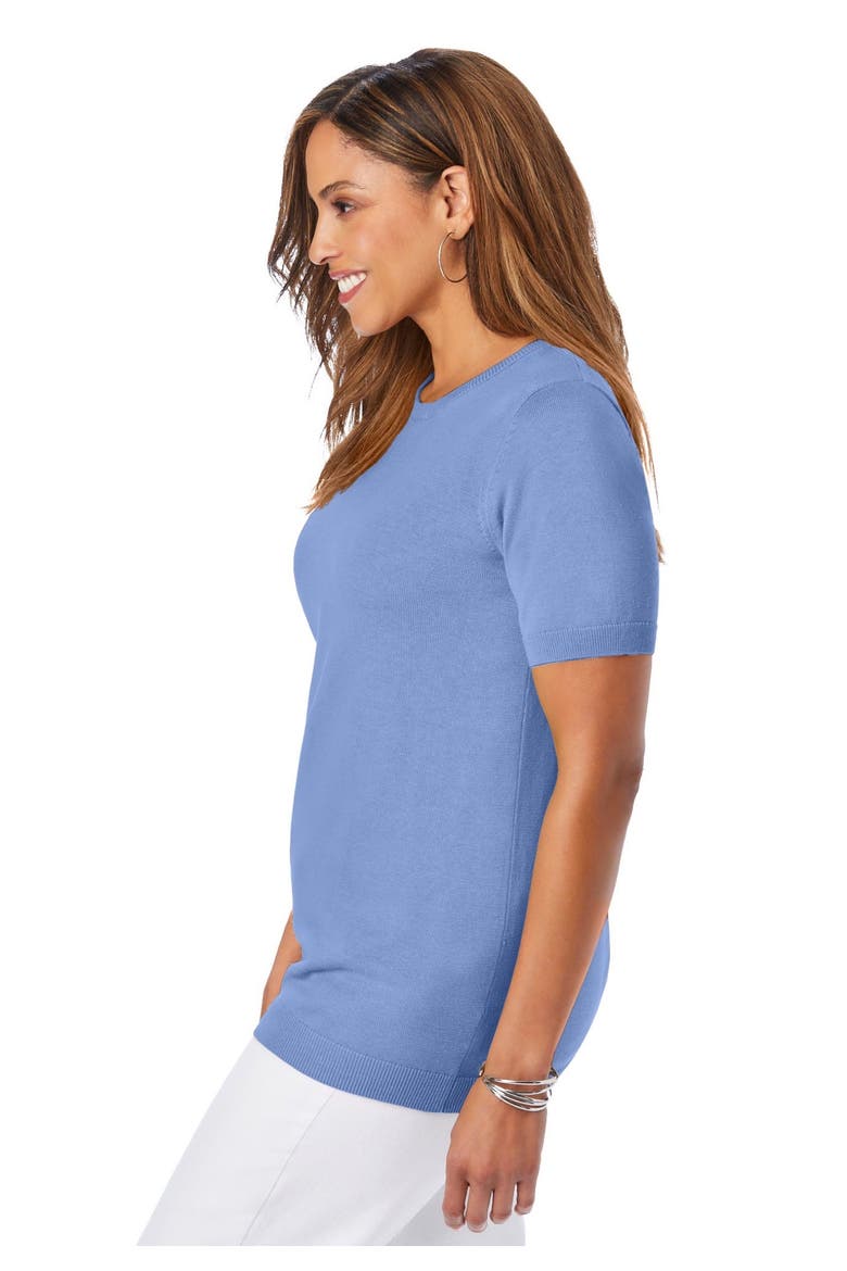 Scoop Neck Sweater Tank, Alternate, color, AZURE MIST
