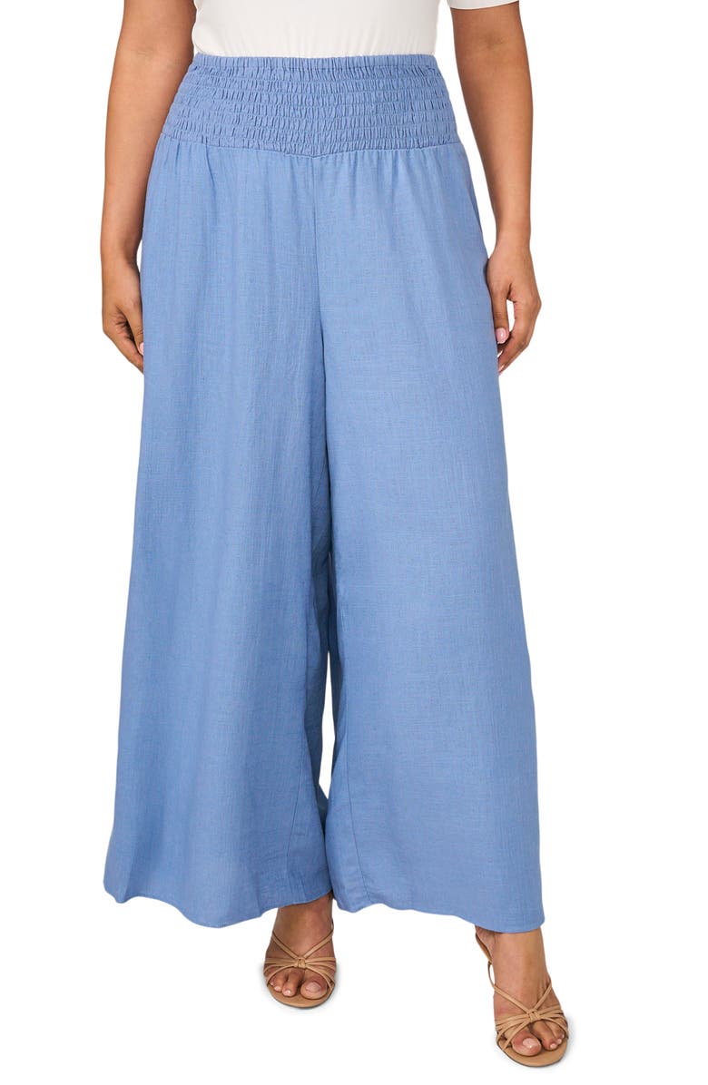 Vince Camuto Wide Leg Pants, Alternate, color, Cadet Blue