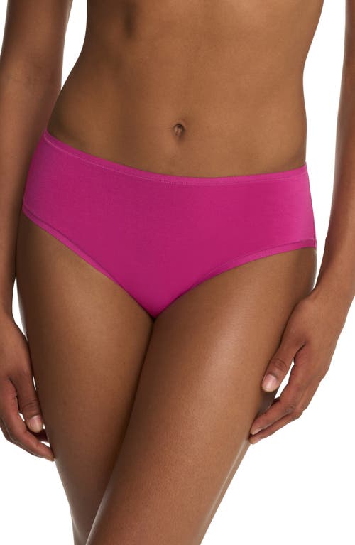 Natori Bliss Bare Cotton Hipster Briefs In Pink