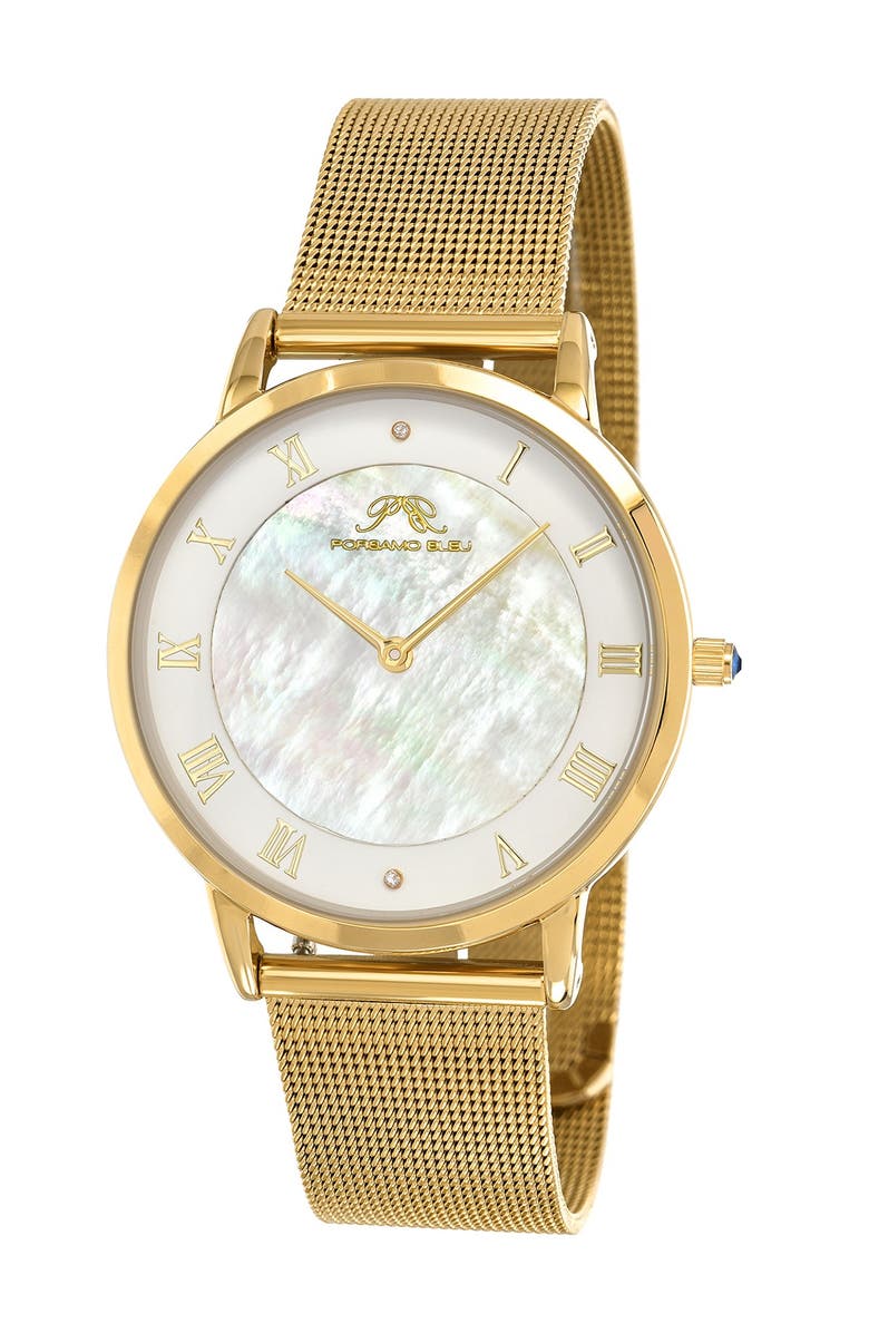 PORSAMO BLEU Women's Nina Interchangeable Bands Diamond Watch, 38mm - 0.01 ctw, Main, color,