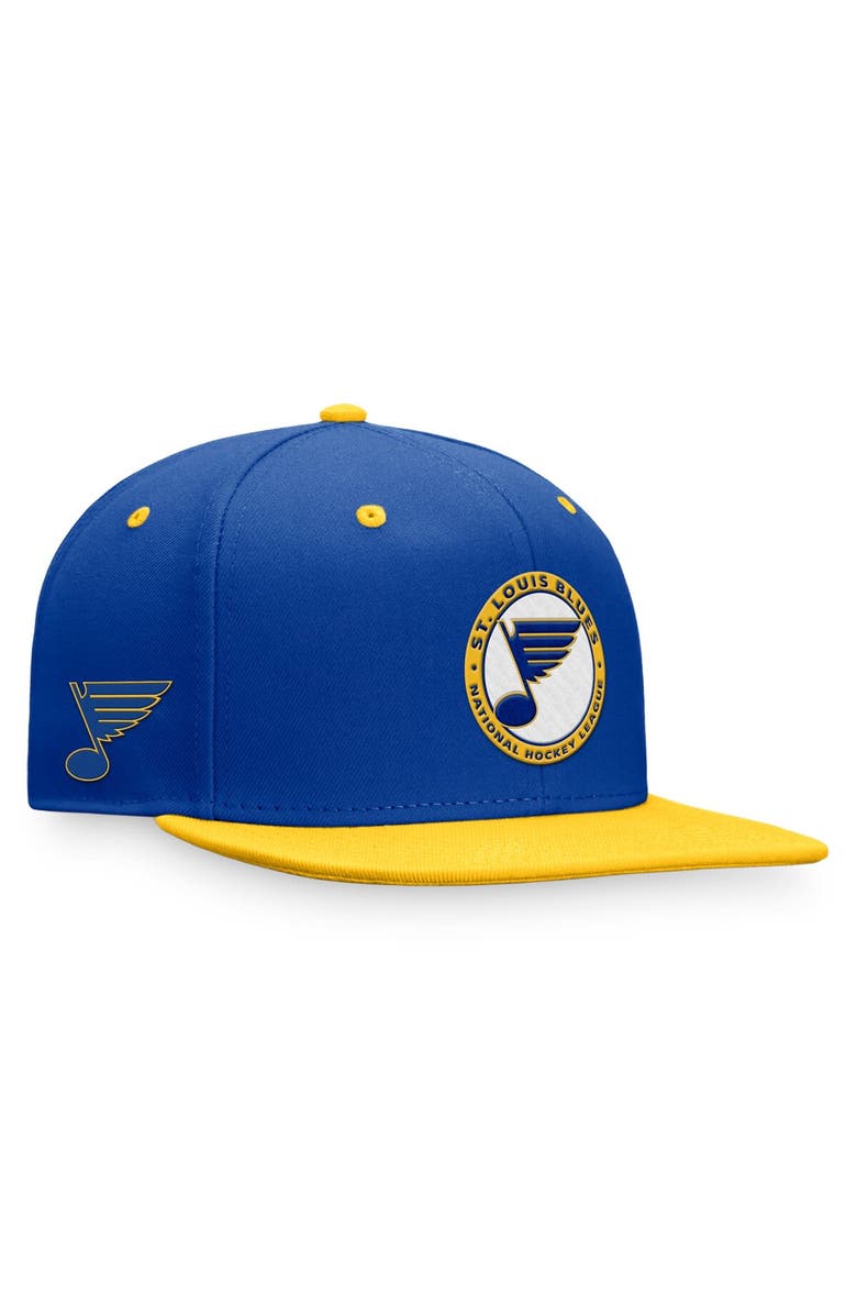 FANATICS Men's Fanatics Royal St. Louis Blues Heritage Vintage Retro Fitted Hat, Alternate, color, Royal