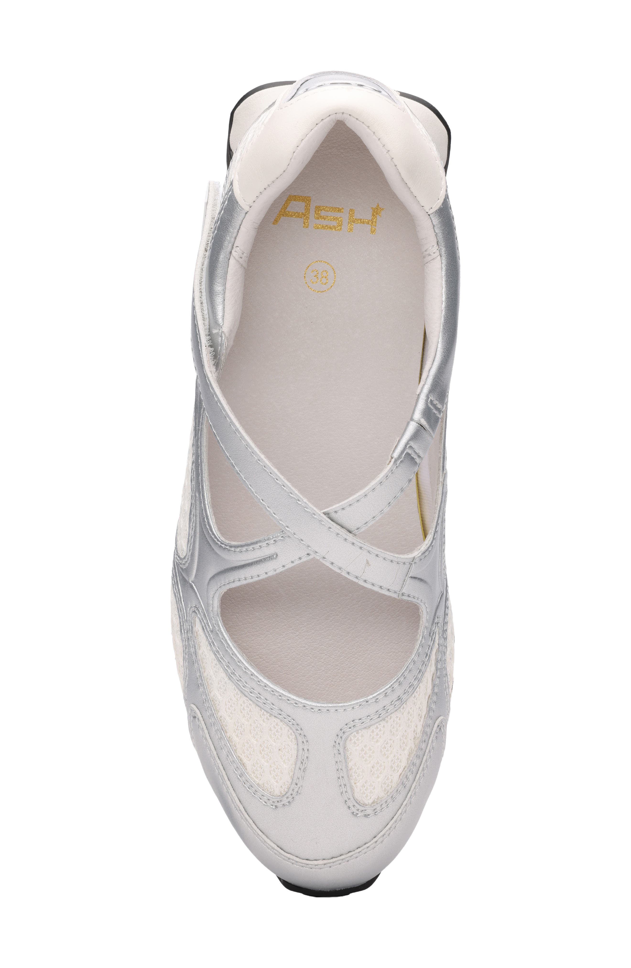 Kore Ballet Sneaker, Alternate, color, SILVER/ WHITE