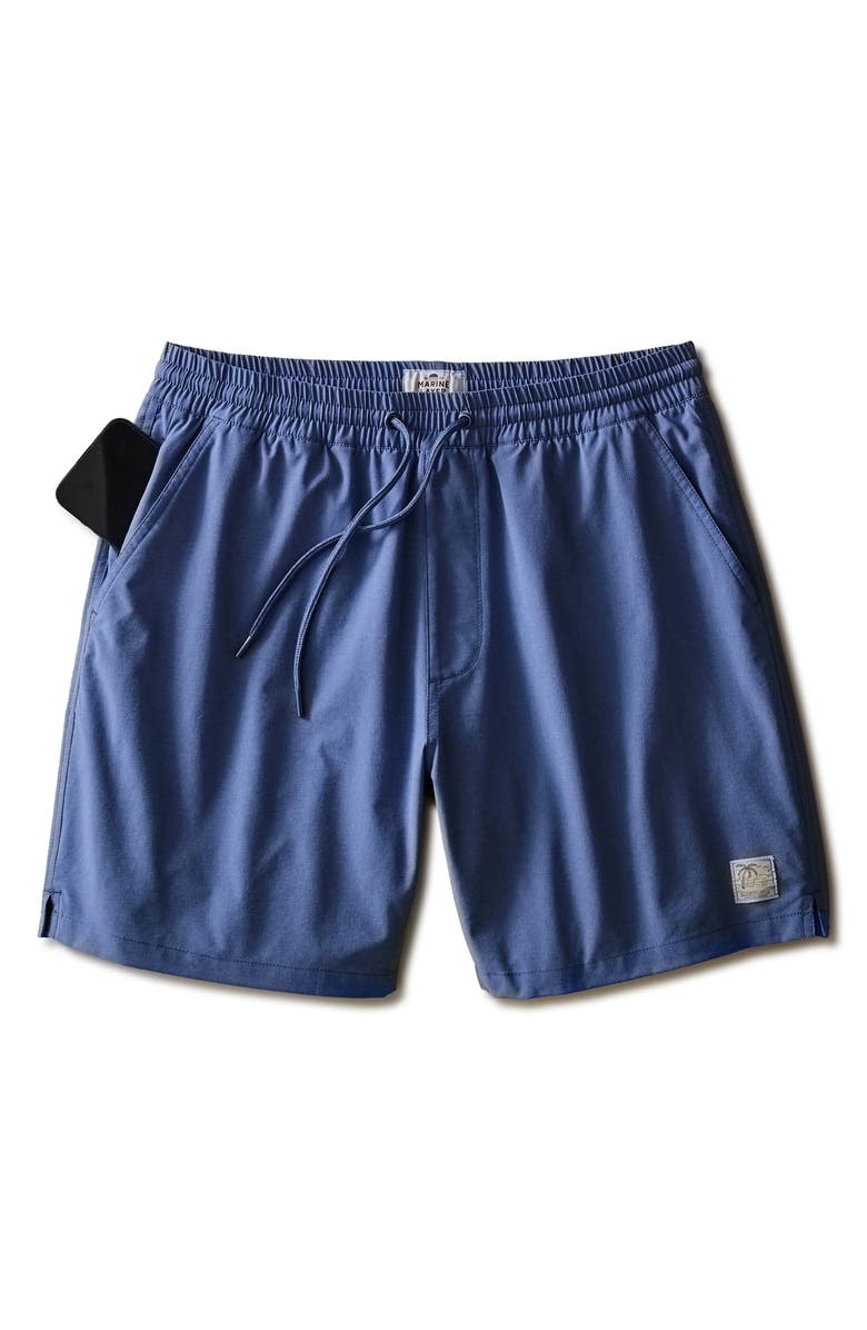 Marine Layer Lined Sport and Swim Shorts, Alternate, color, Coastal Fjord