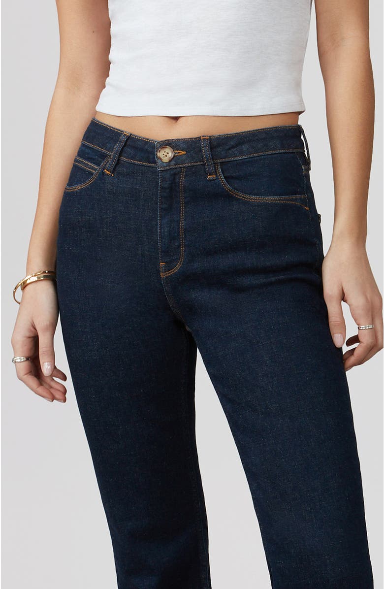 Lola Jeans Alice High Rise Flare Jeans, Alternate, color, Dark Rinse Blue