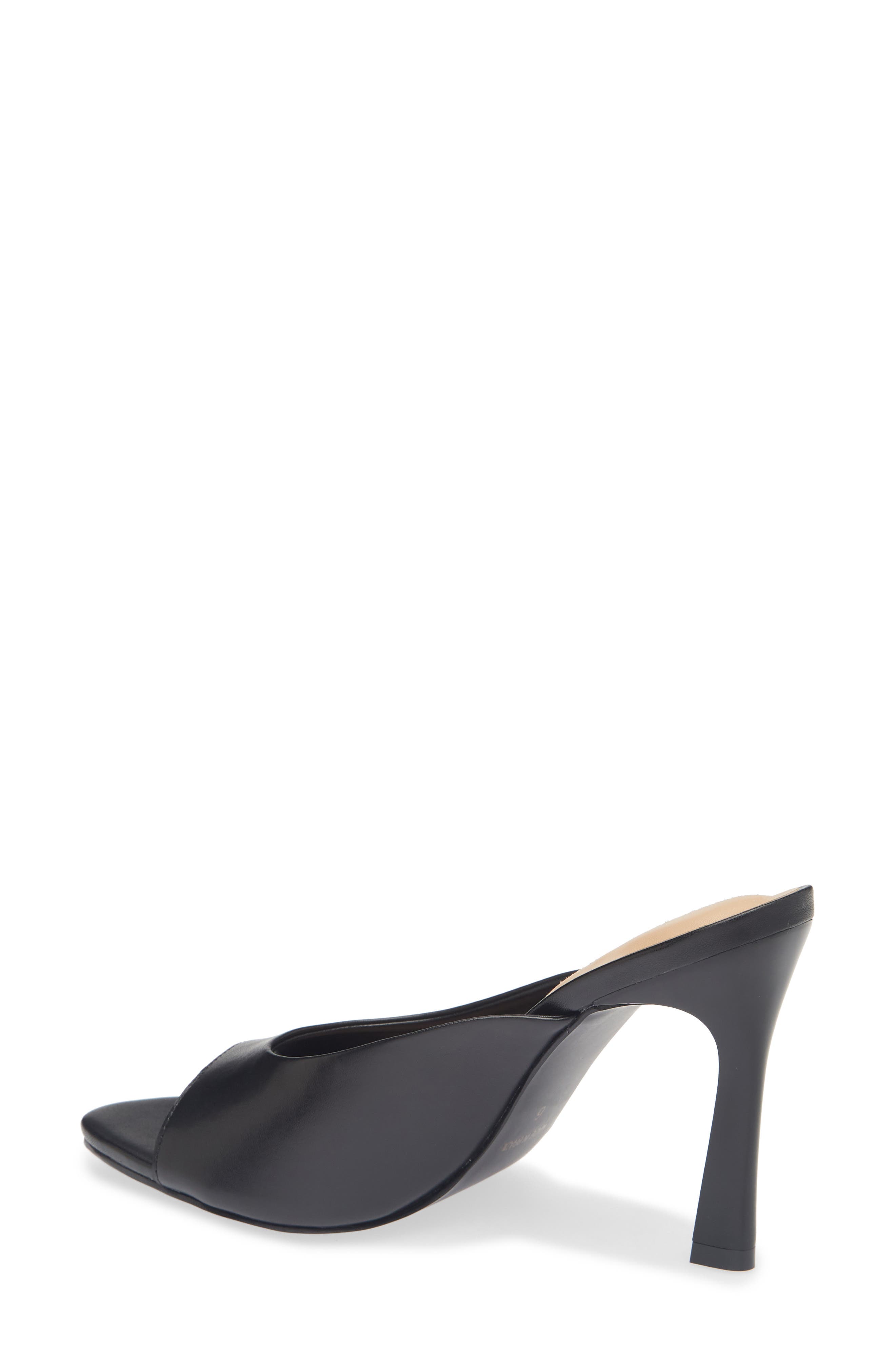 Bottero Peeptoe Slide Sandal, Alternate, color, Preto