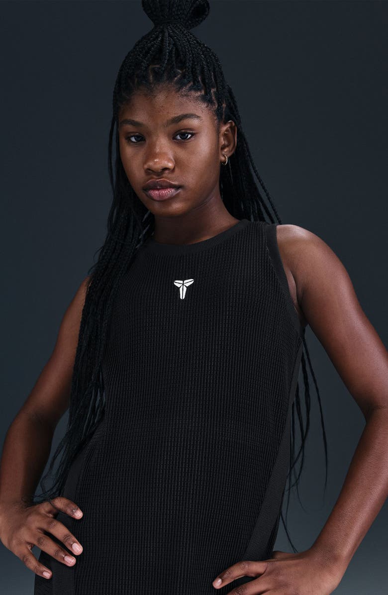 Nike Kids' Kobe Pleated Dress, Alternate, color, Black/ White