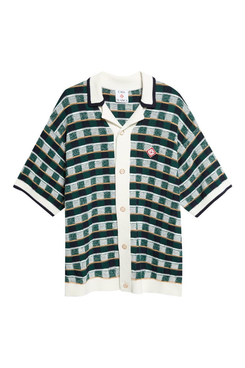 Mosaic Plaid Cardigan, Main, color, COTTON