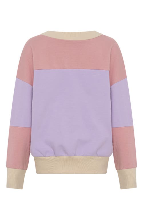 Tiny Tribe Kids' Segment Sweatshirt In Purple Multi
