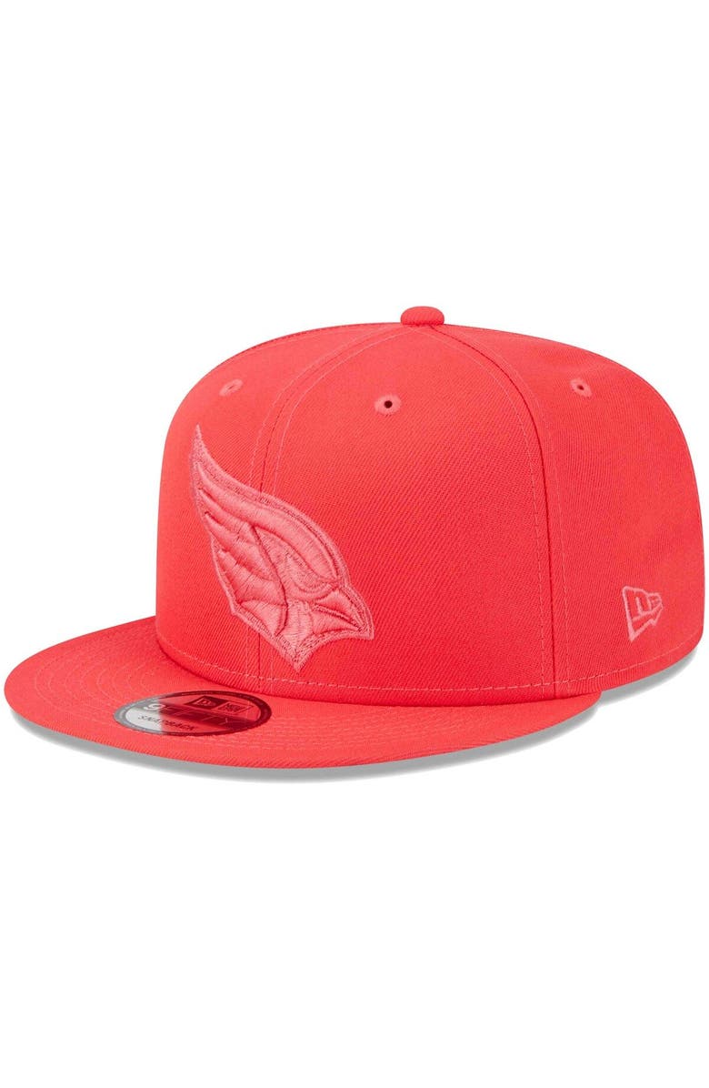 New Era Men's New Era Red Arizona Cardinals Color Pack Brights 9FIFTY Snapback Hat, Main, color, Red