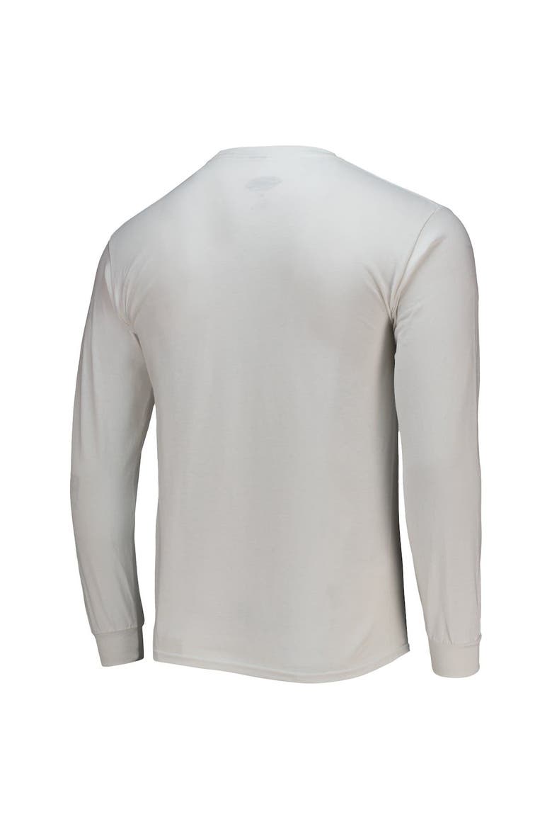 Men's Checkered Flag White Bill Elliott 2-Spot Long Sleeve T-Shirt, Alternate, color, White
