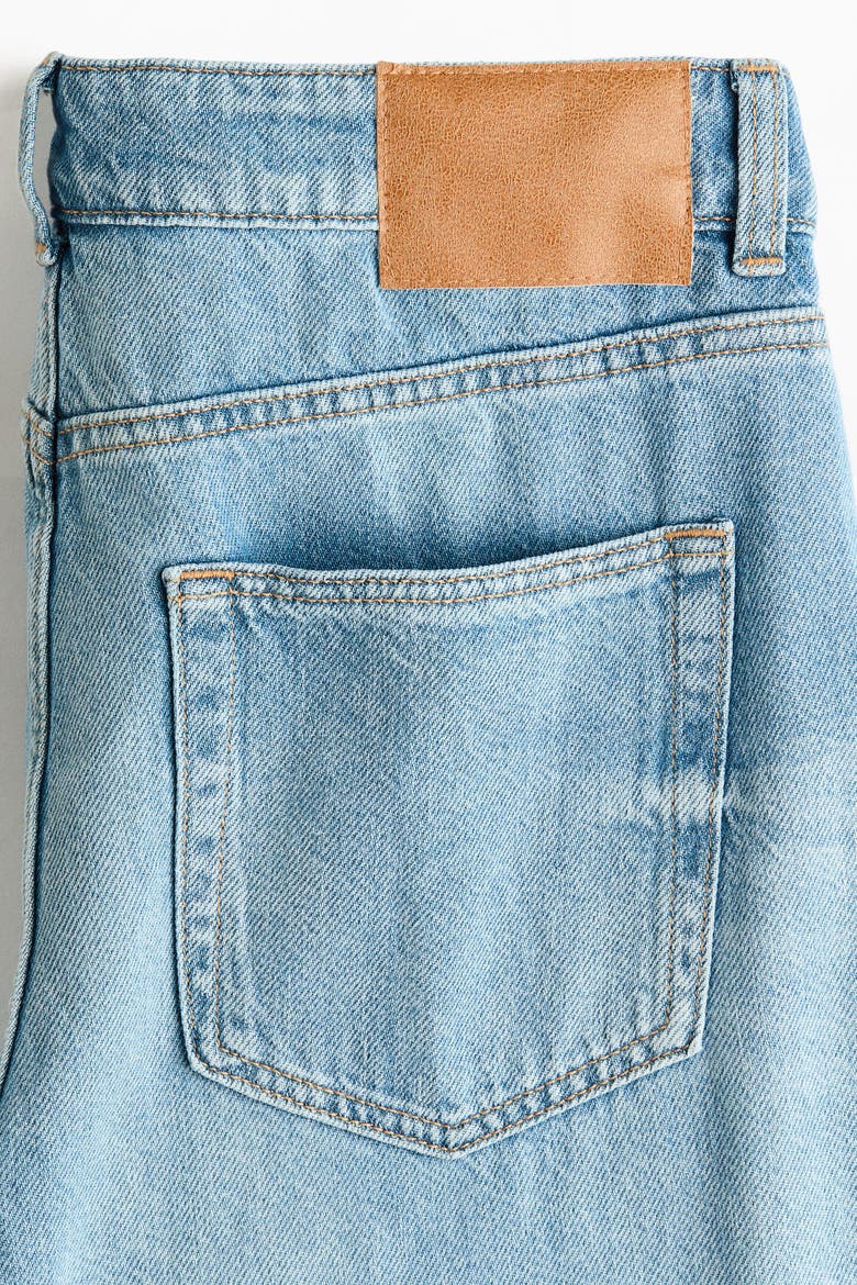 Barrel High Waist Jeans, Alternate, color, Light denim blue