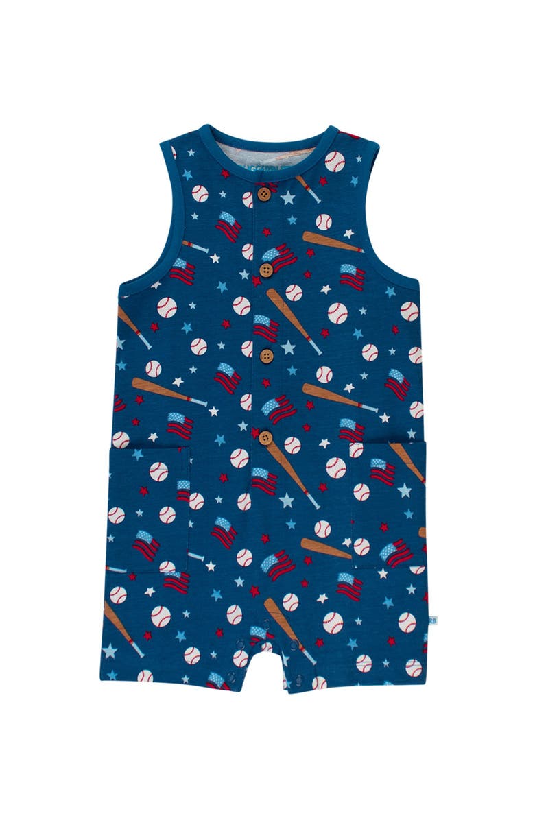 RuggedButts Baby Boys Pocket Knit Romper, Main, color, 