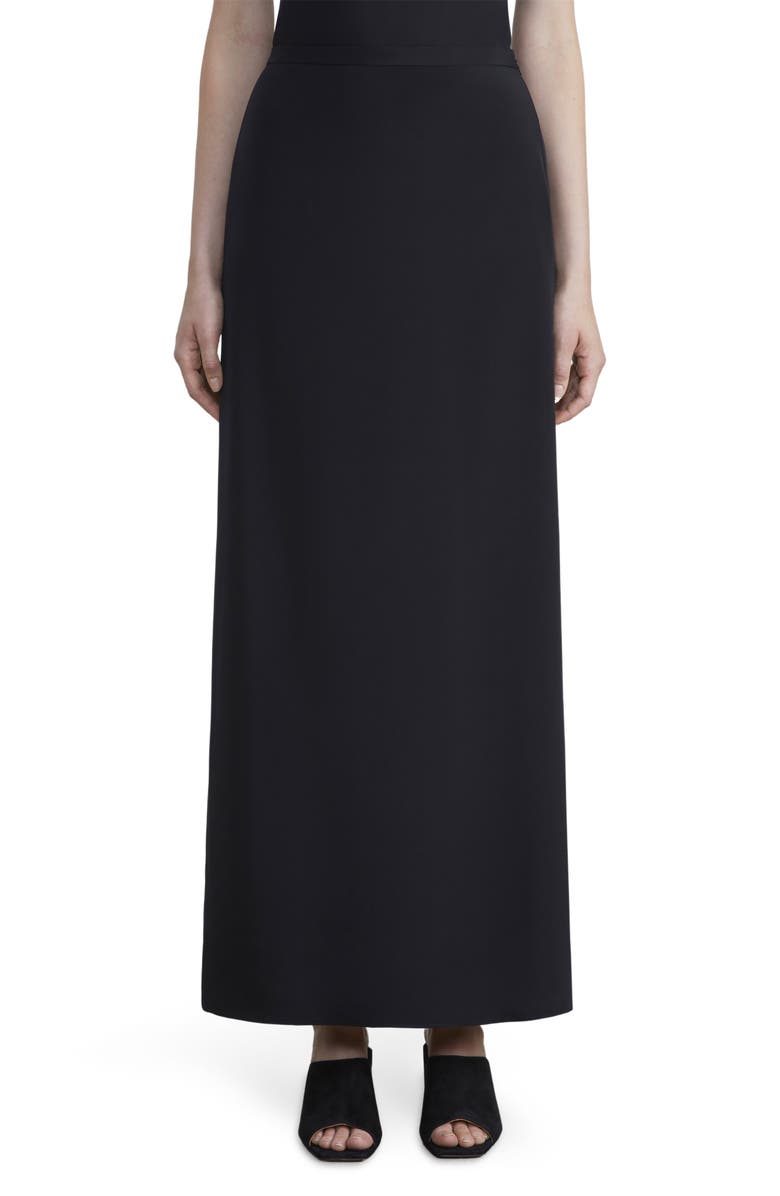 Lafayette 148 New York Silk Stretch Crepe de Chine Maxi Skirt, Main, color, 