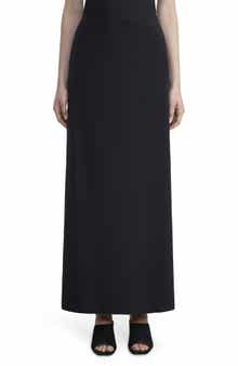 Lafayette 148 New York Silk Stretch Crepe de Chine Maxi Skirt