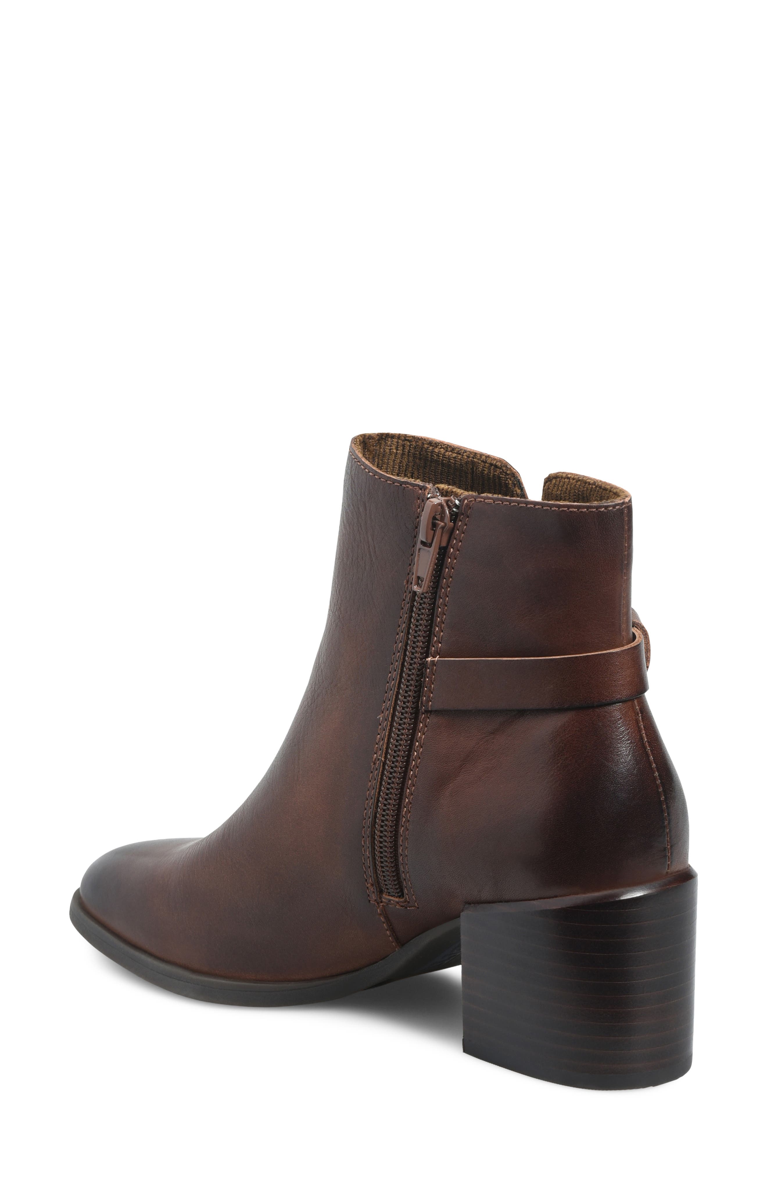 Livvy Bootie, Alternate, color, BROWN LEATHER