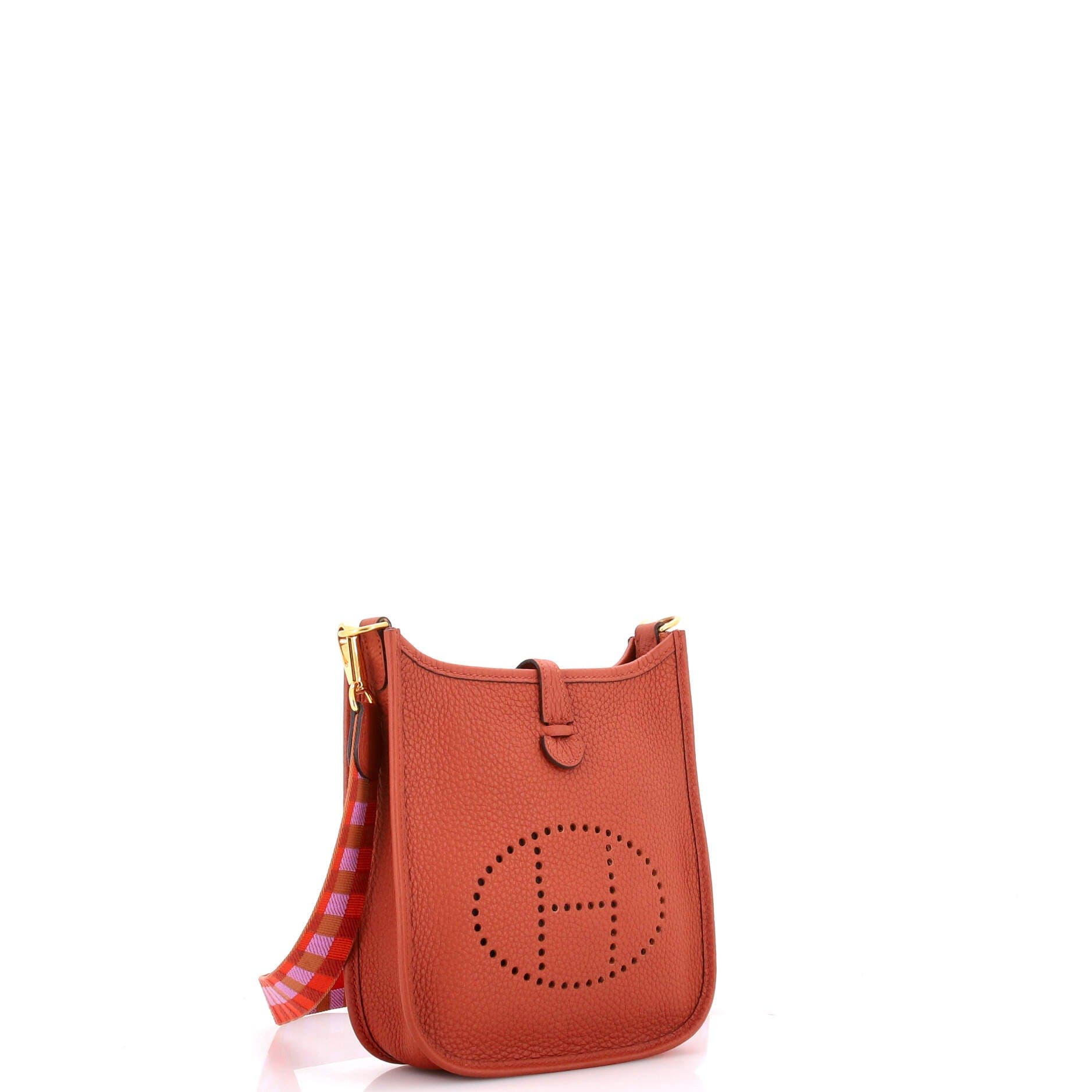 Pre-Owned Hermes Evelyne Bag Gen III Clemence TPM, Alternate, color, Cuivre